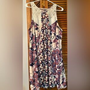 Xhilaration Floral and Lace Dress